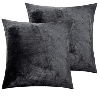 Foto 1 | Pack de 2 Fundas de Almohada Ntbay Velvet Negro - Venta Internacional