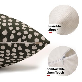 Foto 3 | Fundas de Almohada Sweetshow con Lunares Verde Oliva - Venta Internacional
