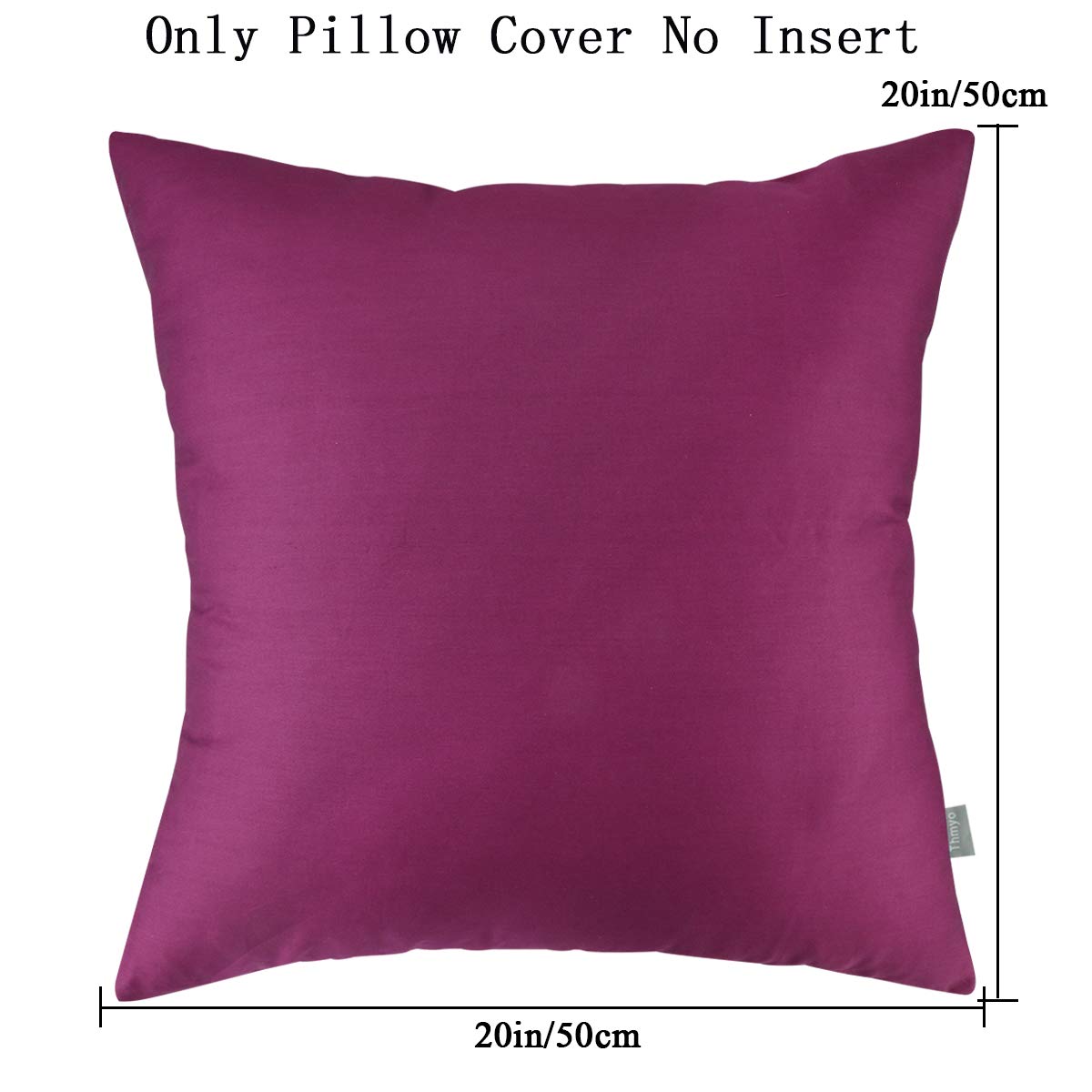 Foto 3 pulgar | Funda de Cojín Thmyo 100% Algodón Púrpura - Venta Internacional
