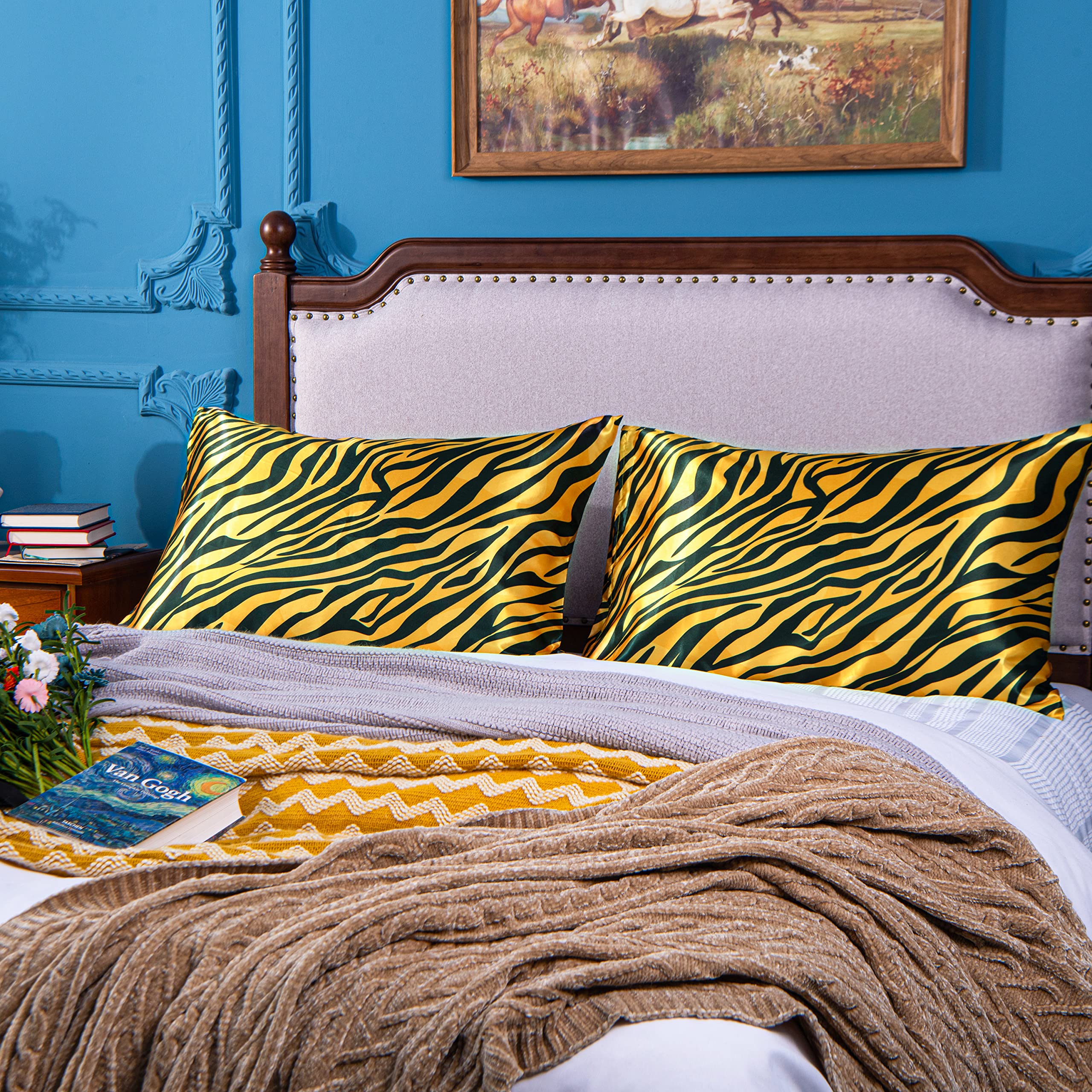 Foto 7 pulgar | Fundas de Almohada Ntbay Satin King Tamaño 20 x 36 Pulgadas Amarillo y Negro - Venta Internacional