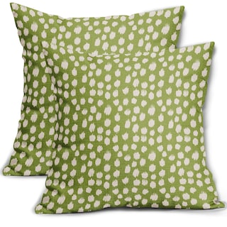 Foto 1 | Fundas de Almohada Sweetshow con Lunares Verde 50 x 50 cm Juego de 2 - Venta Internacional