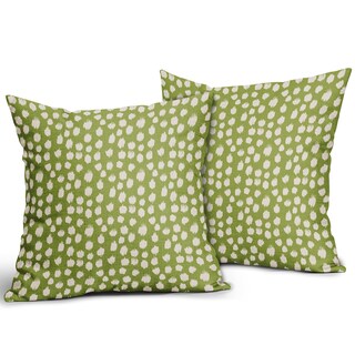 Foto 2 | Fundas de Almohada Sweetshow con Lunares Verde 50 x 50 cm Juego de 2 - Venta Internacional