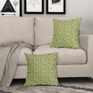 Foto 3 | Fundas de Almohada Sweetshow con Lunares Verde 50 x 50 cm Juego de 2 - Venta Internacional