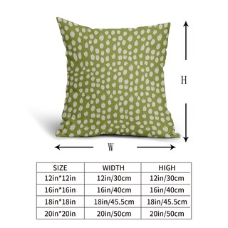 Foto 5 | Fundas de Almohada Sweetshow con Lunares Verde 50 x 50 cm Juego de 2 - Venta Internacional