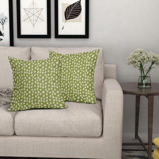Foto 7 | Fundas de Almohada Sweetshow con Lunares Verde 50 x 50 cm Juego de 2 - Venta Internacional