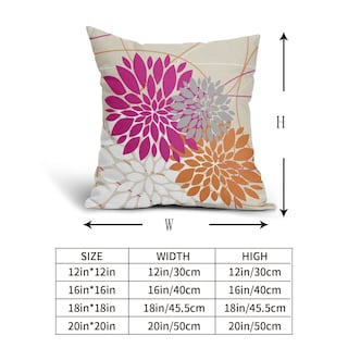 Foto 4 | Juego de 2 Fundas de Cojín Sweetshow de Lino Rosa y Naranja 45 x 45 cm - Venta Internacional