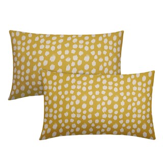 Foto 1 | Fundas de Almohada Sweetshow con Lunares Amarillos y Crema Juego de 2 - Venta Internacional