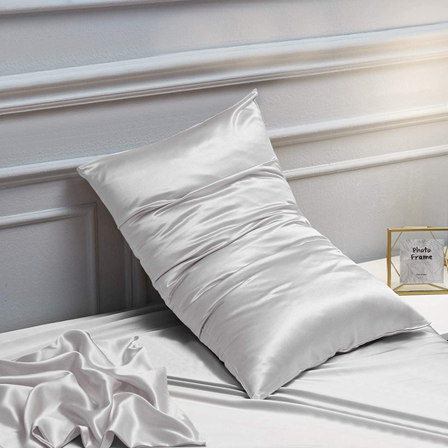 Foto 5 pulgar | Fundas de Almohada Ntbay Satin King color Gris Plateado 20 X 90 cm Paquete De 12 - Venta Internacional