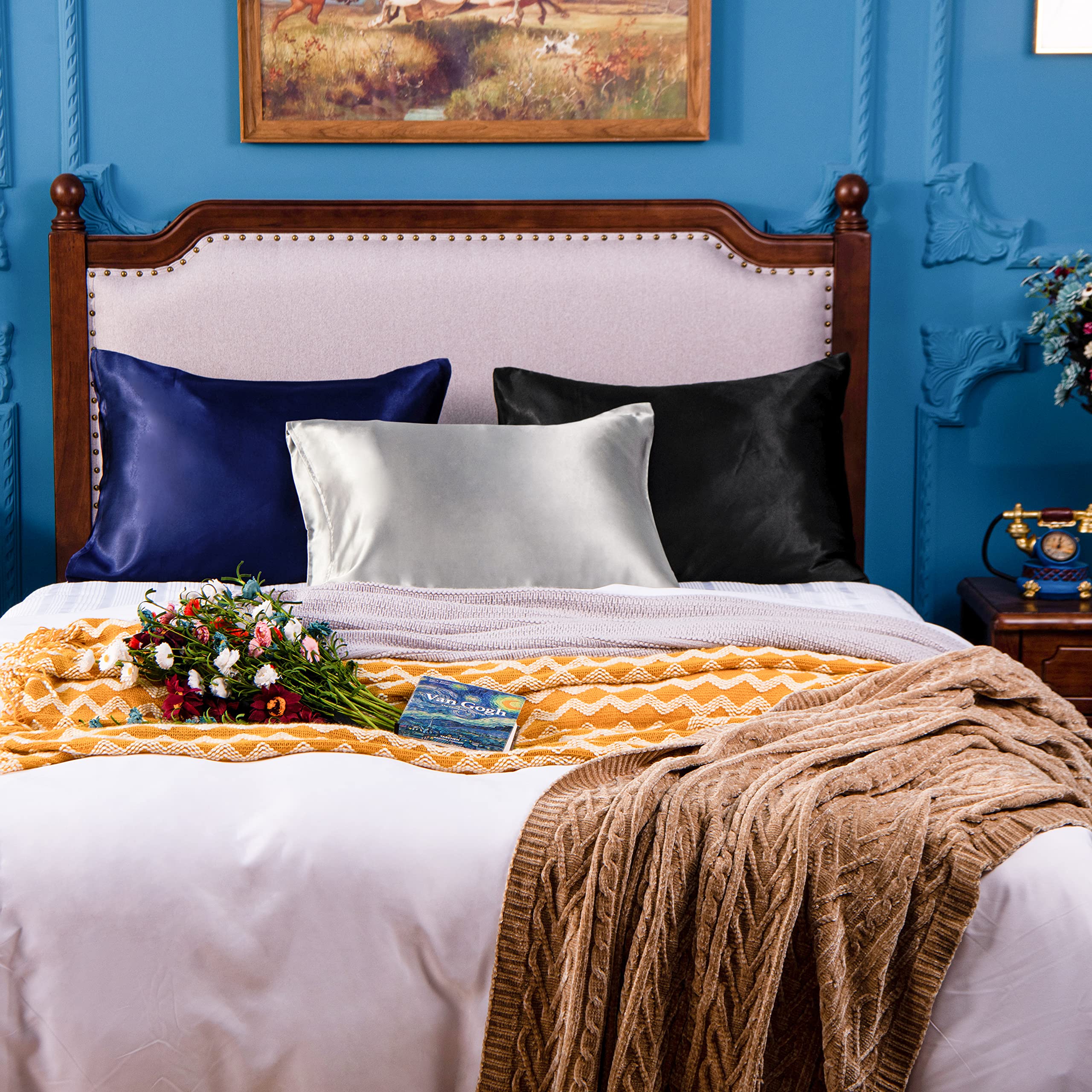 Foto 6 pulgar | Fundas de Almohada Ntbay Satin King color Gris Plateado 20 X 90 cm Paquete De 12 - Venta Internacional