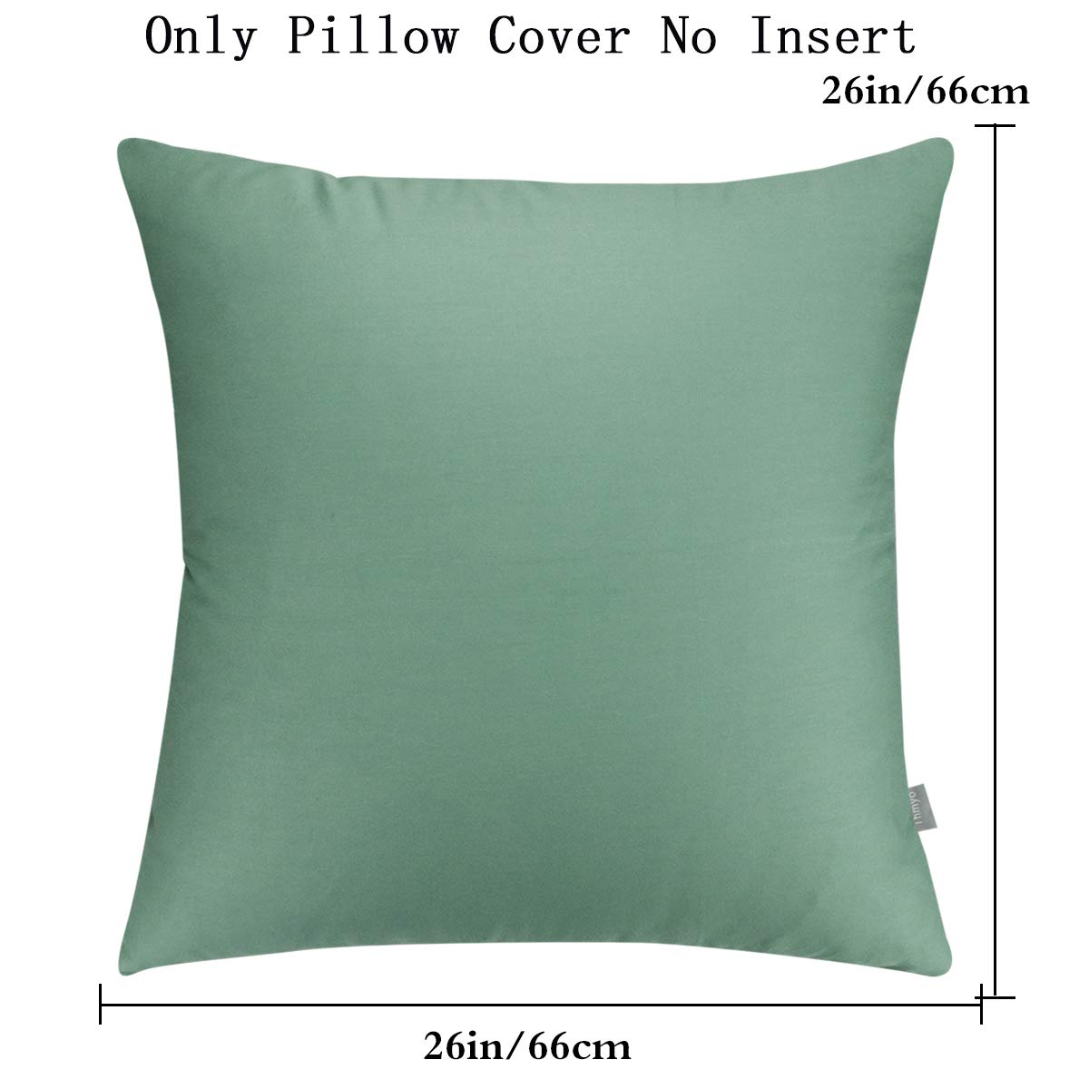 Foto 3 pulgar | Funda de Cojín Thmyo de algodón 66 X 66 Cm Color Verde Niebla 4 Unidades - Venta Internacional