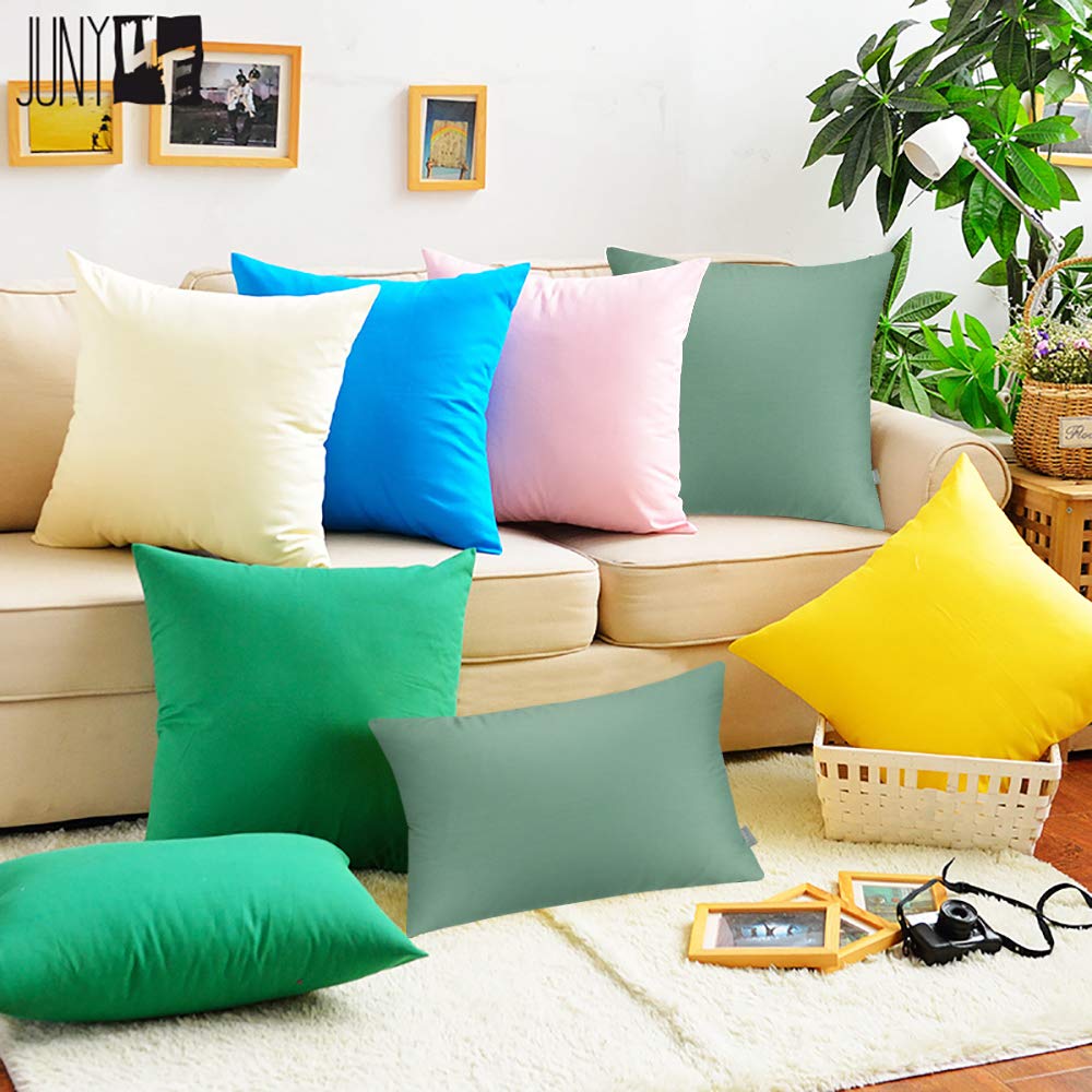 Foto 6 pulgar | Funda de Cojín Thmyo de algodón 66 X 66 Cm Color Verde Niebla 4 Unidades - Venta Internacional