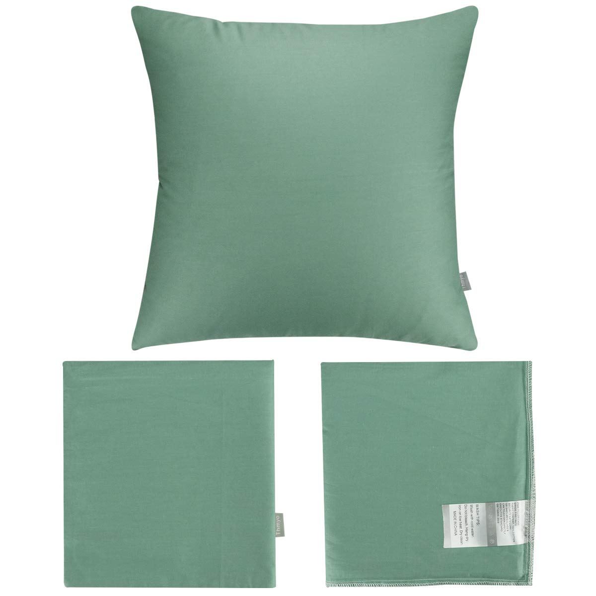 Foto 8 pulgar | Funda de Cojín Thmyo de algodón 66 X 66 Cm Color Verde Niebla 4 Unidades - Venta Internacional