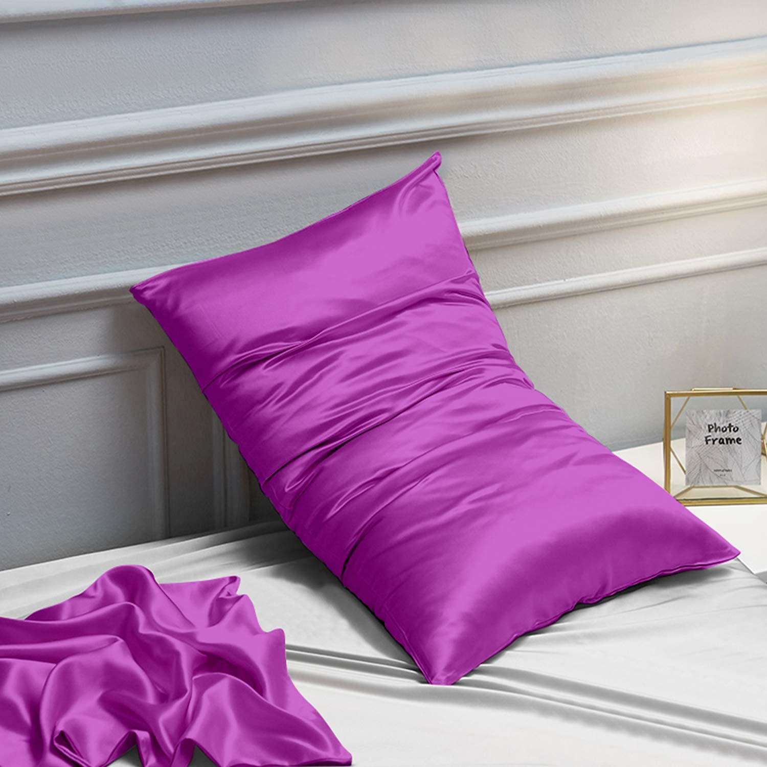 Foto 5 pulgar | Fundas de Almohada Ntbay Satin King Tamaño 20 X 36 cm Morado - Venta Internacional
