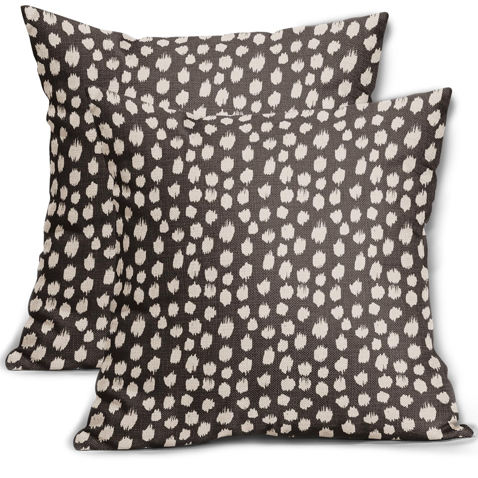 Foto 1 | Fundas de Almohada Sweetshow con Lunares color Marrón Oscuro 40 X 40 cm - Venta Internacional