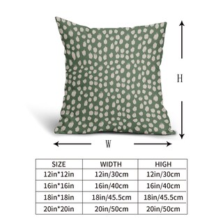 Foto 5 | Fundas de Almohada Sweetshow con Lunares de Color Verde Salvia 40 X 40 cm - Venta Internacional
