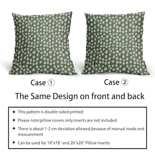 Foto 6 | Fundas de Almohada Sweetshow con Lunares de Color Verde Salvia 40 X 40 cm - Venta Internacional