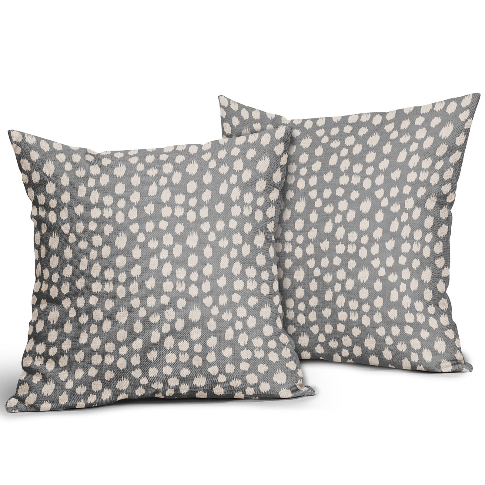 Foto 3 pulgar | Fundas de Almohada Sweetshow con Lunares Grises 45 X 45 cm - Venta Internacional