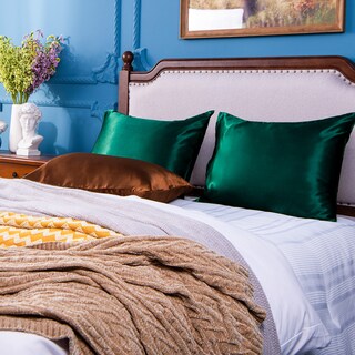 Foto 6 | Fundas de Almohada de Satén NTBAY King Verde Oscuro Paquete de 12 - Venta Internacional