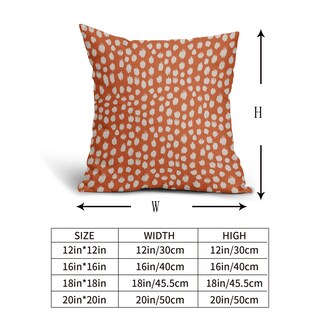 Foto 5 | Fundas de Almohada Sweetshow con Lunares Anaranjados y Crema 45 x 45 cm Juego de 2 - Venta Internacional