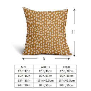 Foto 5 | Fundas ce Almohada Sweetshow con Lunares color Amarillo Mostaza 45 X 45 Cm - Venta Internacional