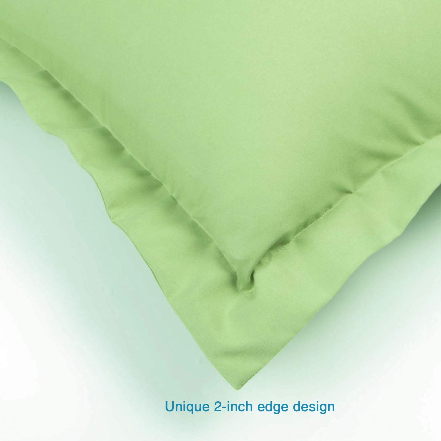 Foto 6 pulgar | Juego de 2 Fundas de Almohada Flxxie de Microfibra Tamaño Queen (50 X 75 Cm) color Verde  - Venta Internacional