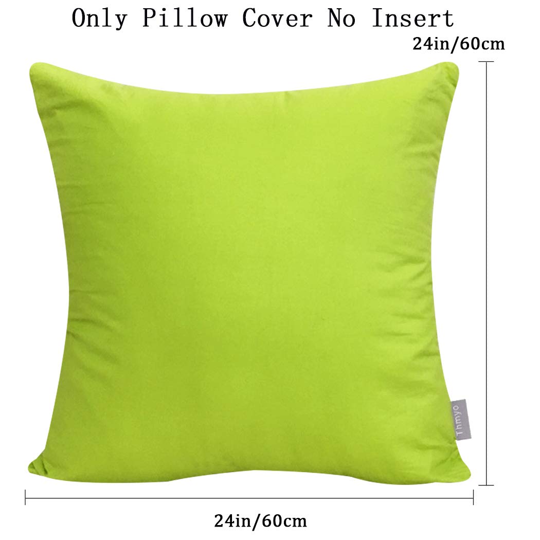 Foto 3 pulgar | Funda de Cojín Thmyo 100% Algodón 60 X 60 Cm Verde Claro 4 Unidades - Venta Internacional