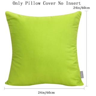 Foto 2 | Funda de Cojín Thmyo 100% Algodón 60 X 60 Cm Verde Claro 4 Unidades - Venta Internacional
