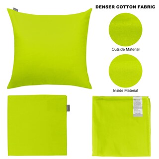 Foto 7 | Funda de Cojín Thmyo 100% Algodón 60 X 60 Cm Verde Claro 4 Unidades - Venta Internacional