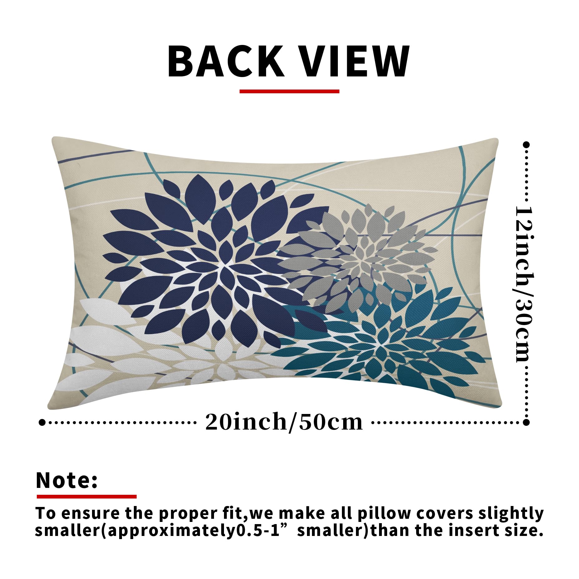 Foto 5 pulgar | Fundas de Almohada Sweetshow Multicolor 30 X 50 Cm Lino - Venta Internacional