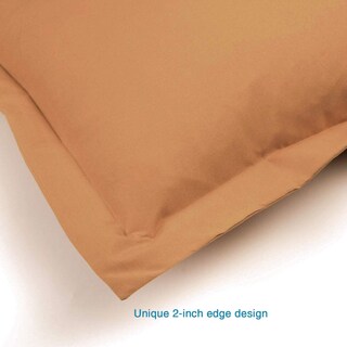 Foto 5 | Set de 2 Fundas de Almohada FLXXIE de Microfibra Tamaño Queen en Color Canela - Venta Internacional