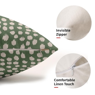 Foto 3 | Fundas de Almohada Sweetshow con Lunares Verdes Salvia - Juego de 2 - Venta Internacional