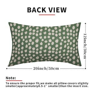 Foto 4 | Fundas de Almohada Sweetshow con Lunares Verdes Salvia - Juego de 2 - Venta Internacional