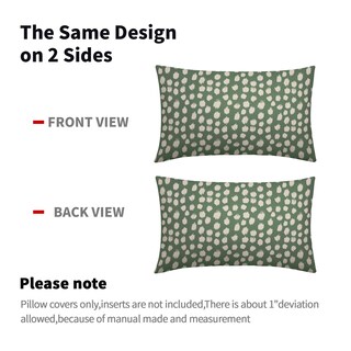 Foto 5 | Fundas de Almohada Sweetshow con Lunares Verdes Salvia - Juego de 2 - Venta Internacional