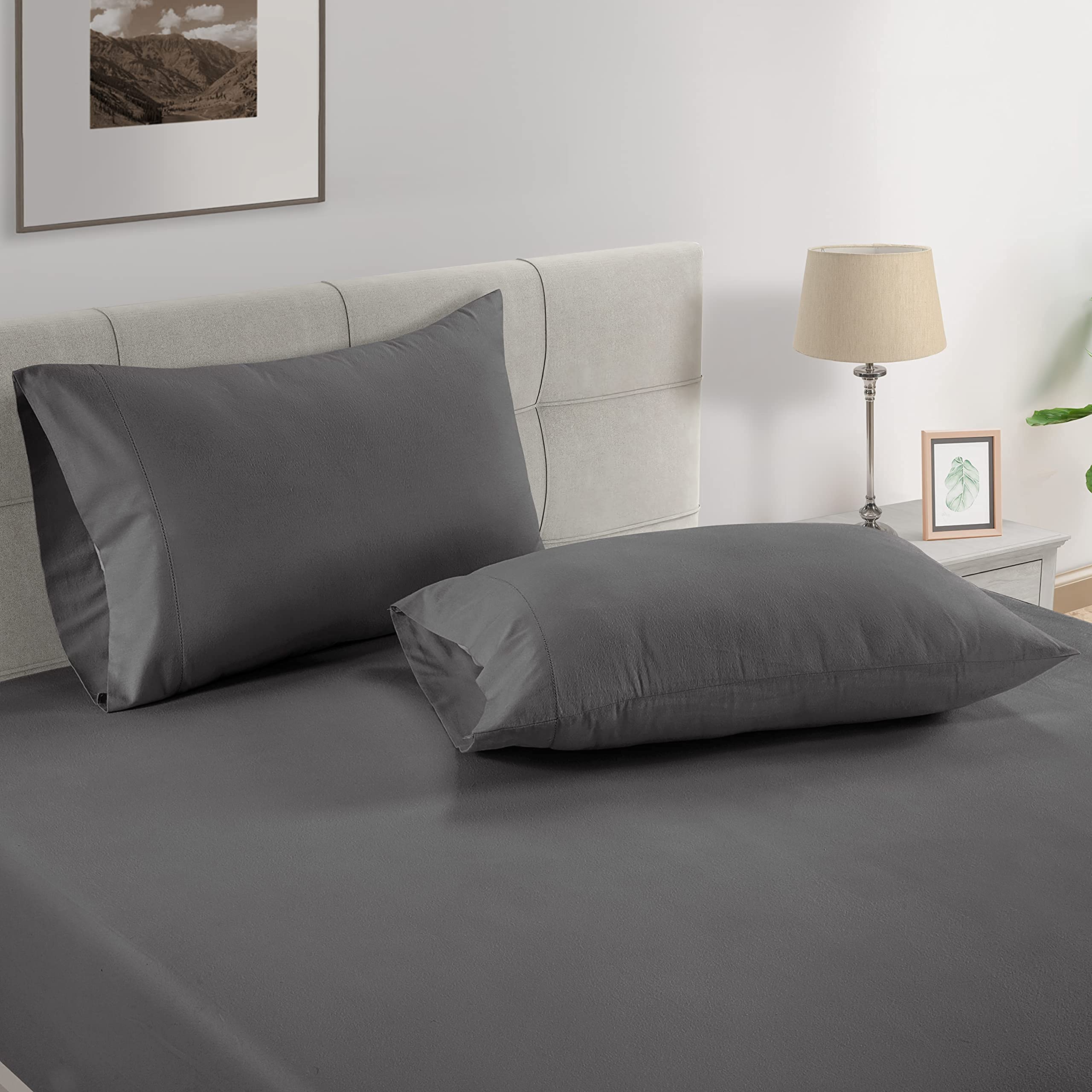 Foto 2 | Fundas De Almohada Lane Linen, Tamaño King, 100% Algodón Egipcio, X2 - Venta Internacional.