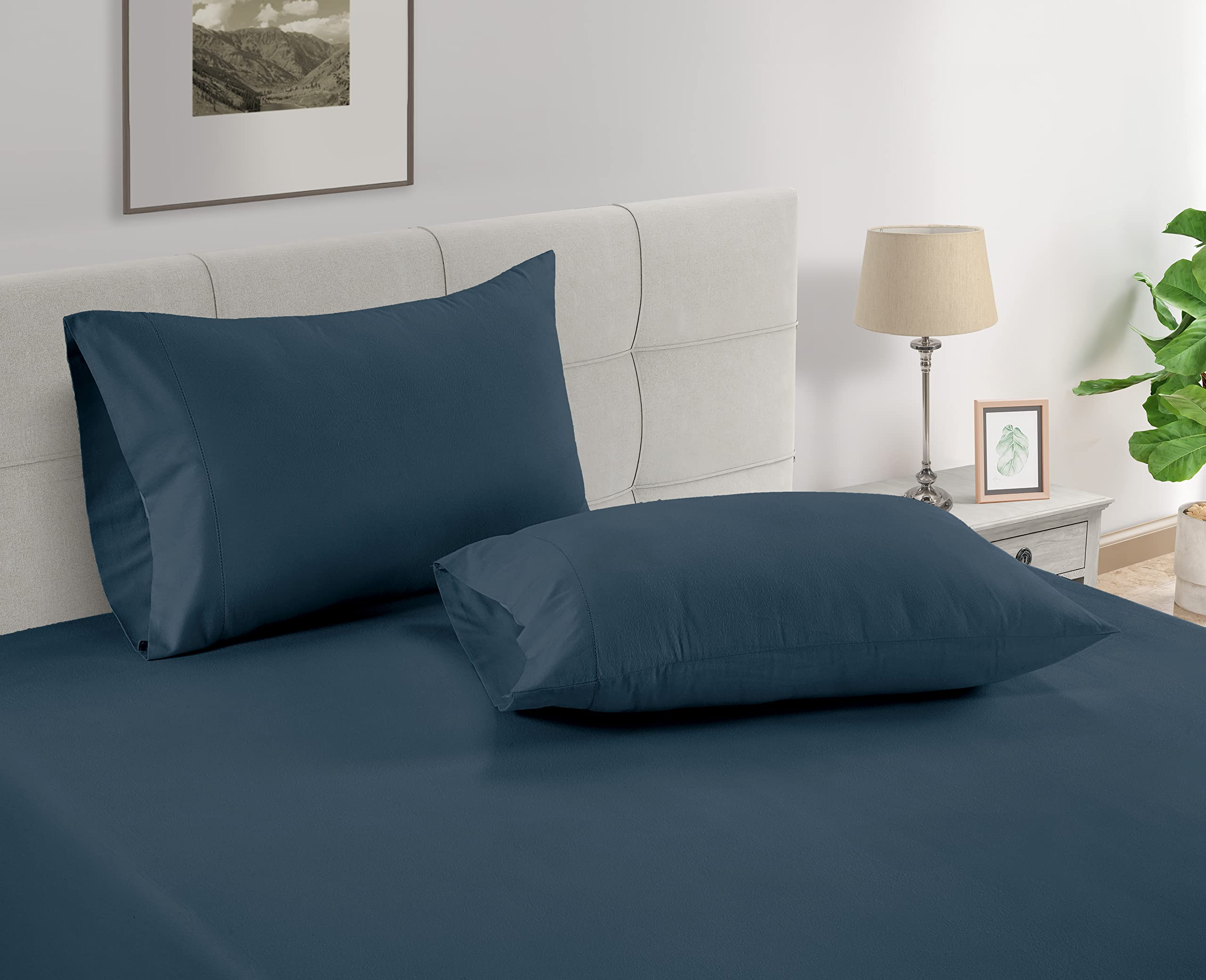 Foto 2 | Fundas De Almohada Lane Linen King, 100% Algodón Egipcio, X2 - Venta Internacional.