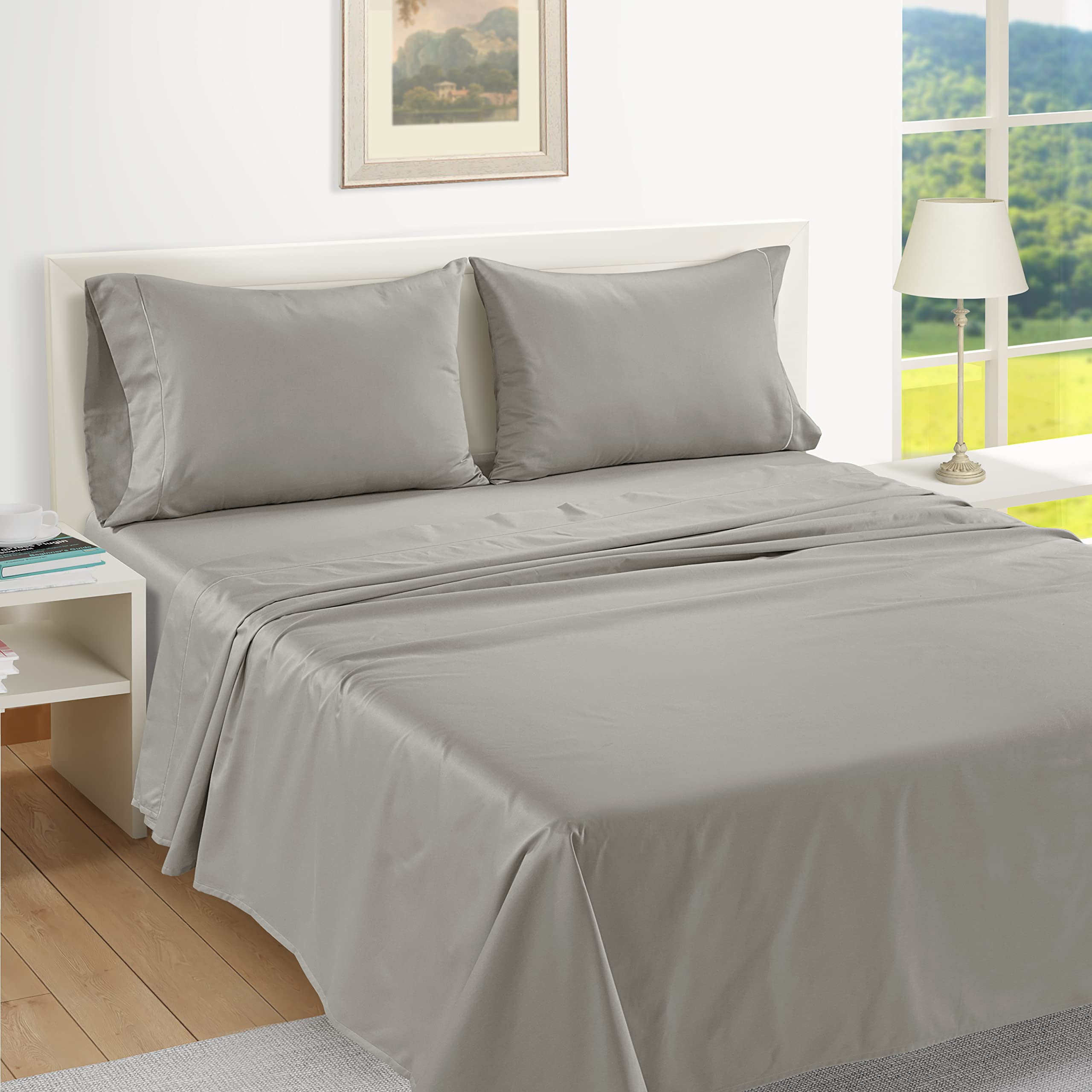 Foto 5 pulgar | Fundas De Almohada Lane Linen King, 100% Algodón Egipcio, X2 - Venta Internacional.