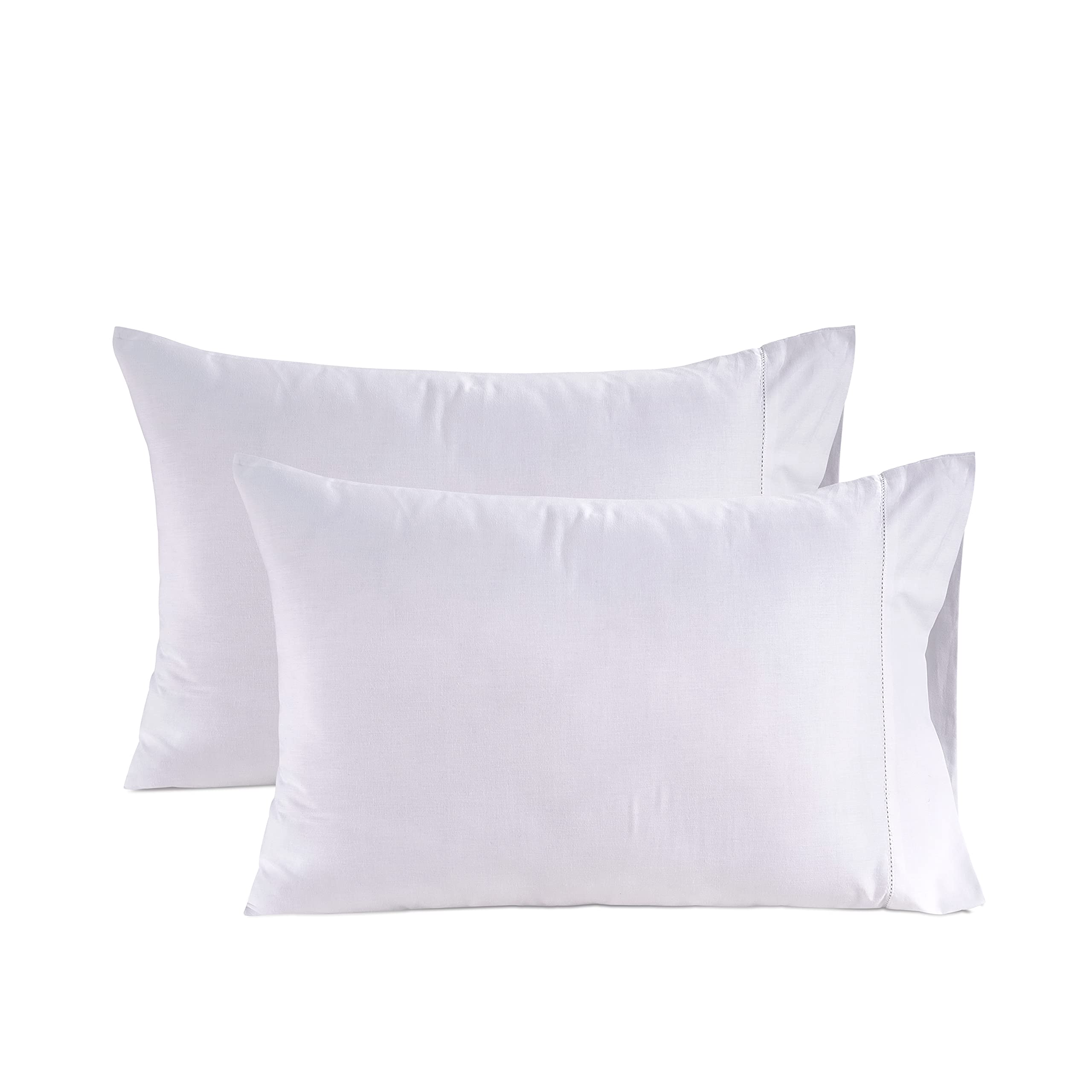 Fundas De Almohada Lane Linen, 100% Algodón Orgánico, Tamaño King X2 - Venta Internacional.