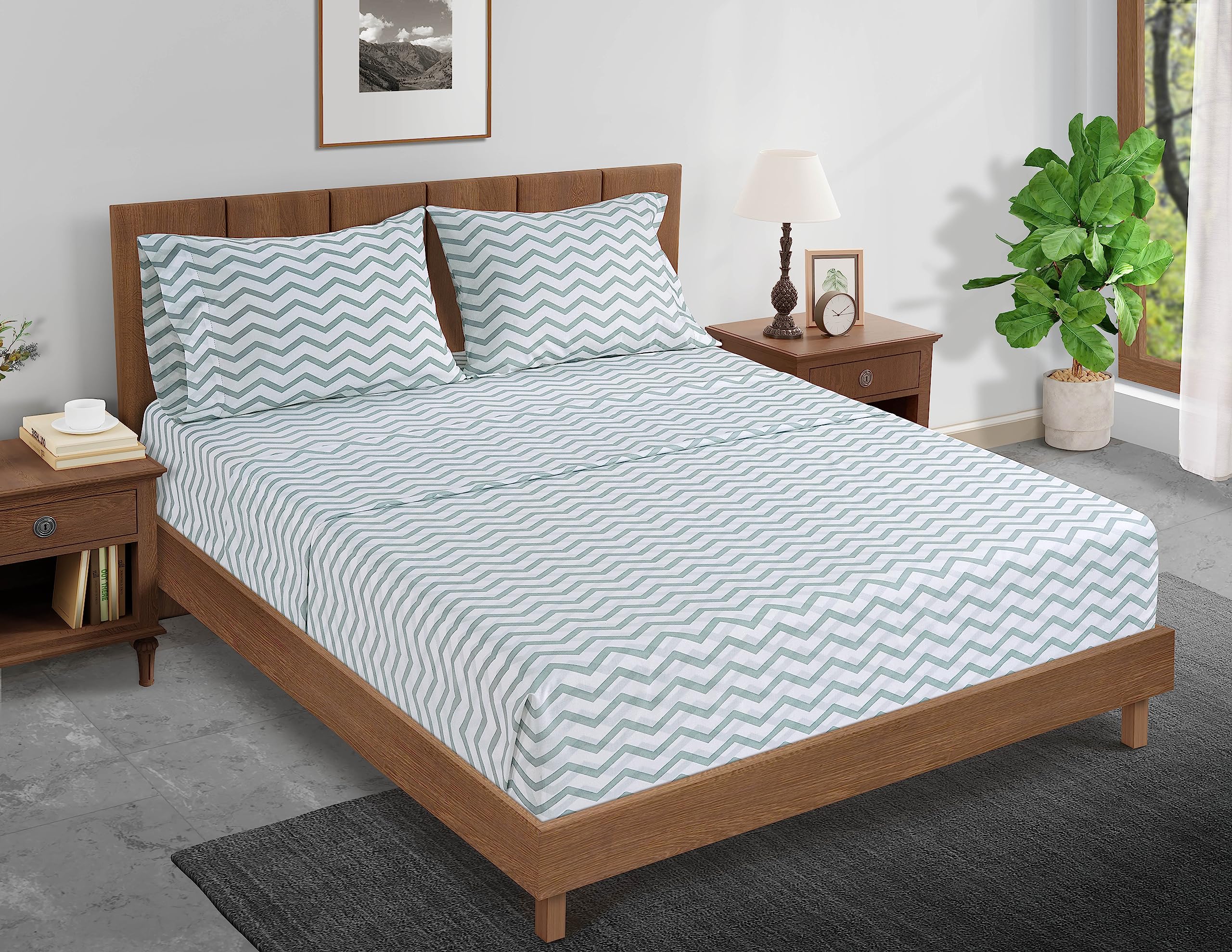 Foto 4 | Set De Fundas De Almohada Lane Linen, 100% Algodón Orgánico, Tamaño King - Venta Internacional.