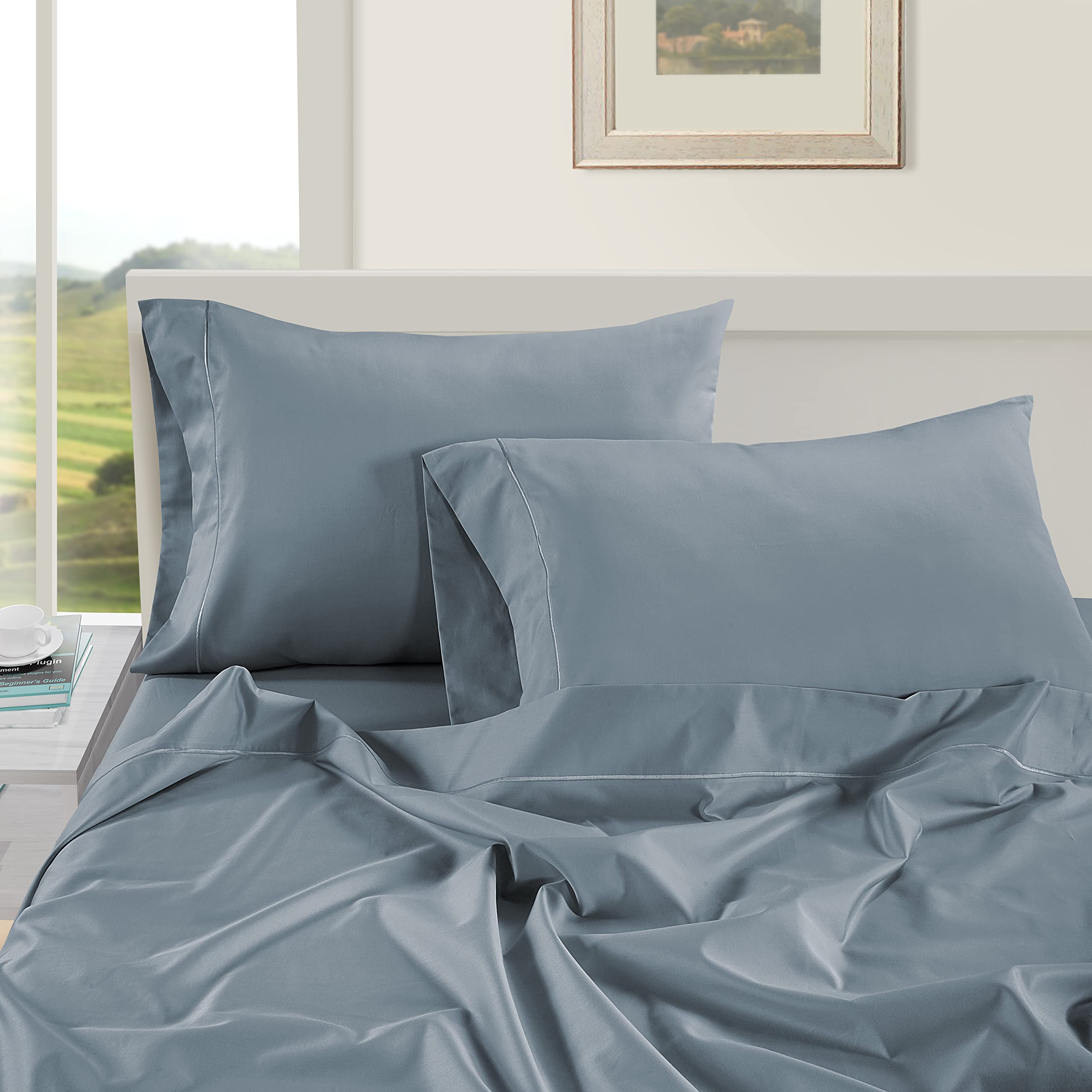 Foto 4 pulgar | Fundas De Almohada Lane Linen King, 100% Algodón Egipcio, X2 - Venta Internacional.