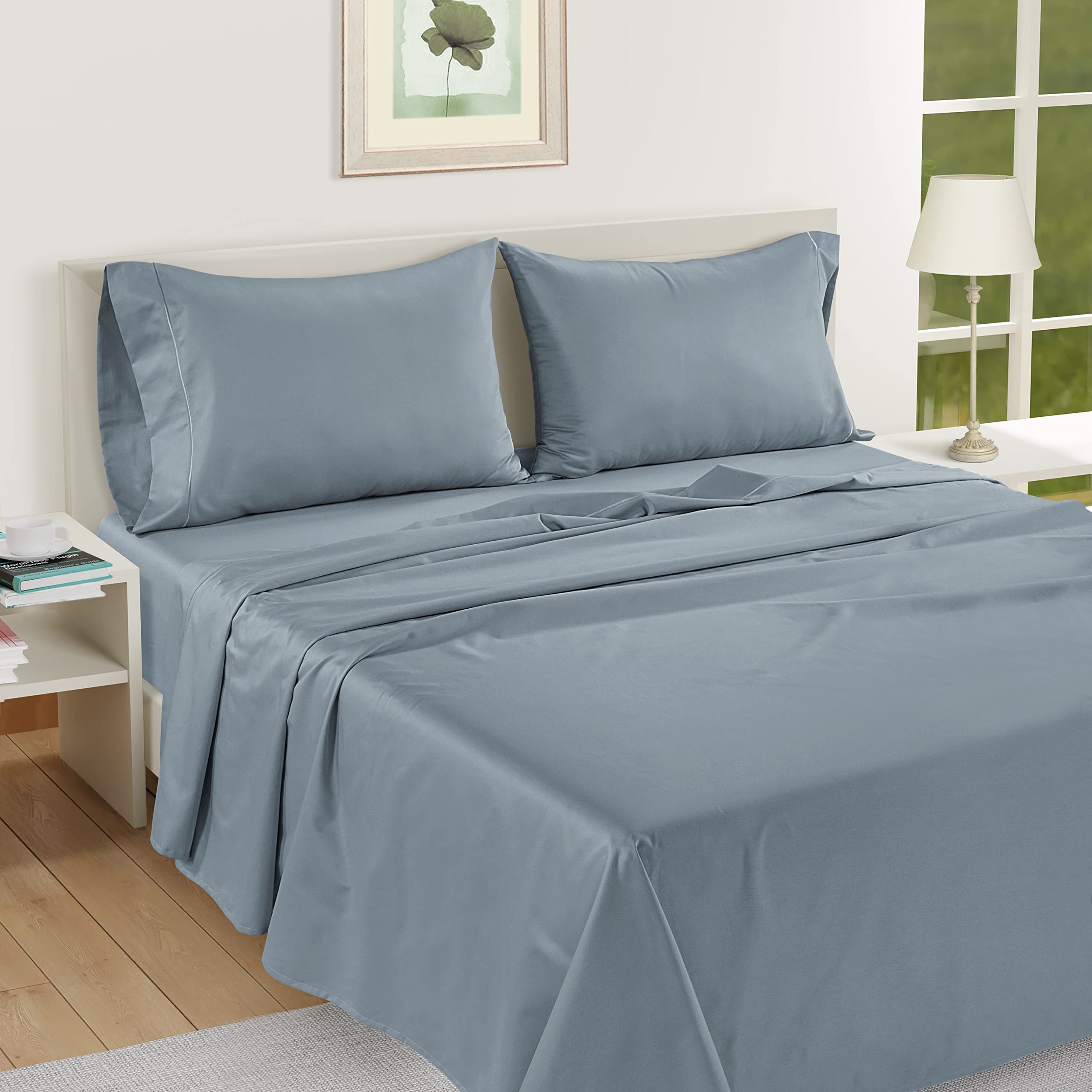 Foto 5 pulgar | Fundas De Almohada Lane Linen King, 100% Algodón Egipcio, X2 - Venta Internacional.