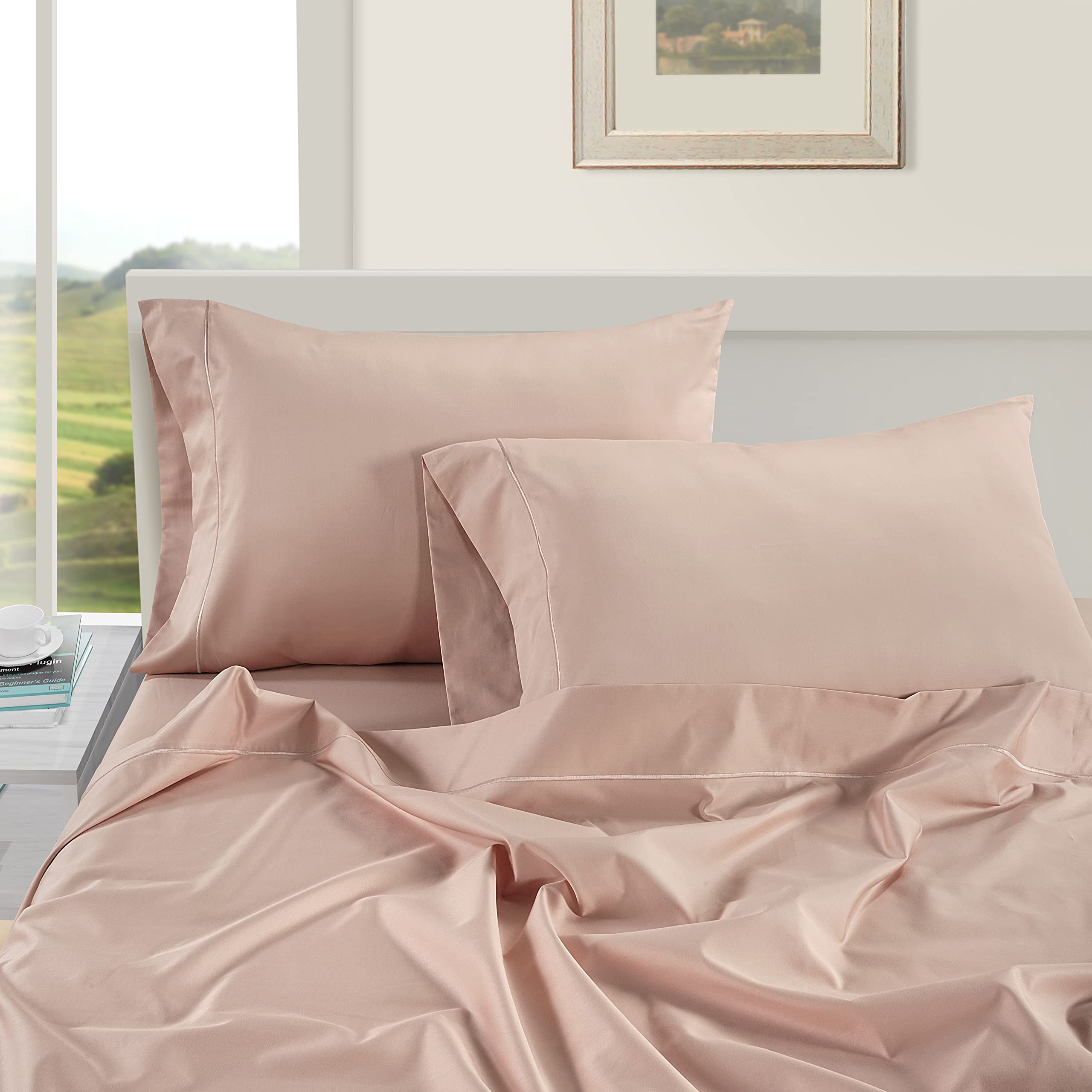 Foto 4 pulgar | Fundas De Almohada Lane Linen Tamaño Queen, 100% Algodón Egipcio, X2 - Venta Internacional.
