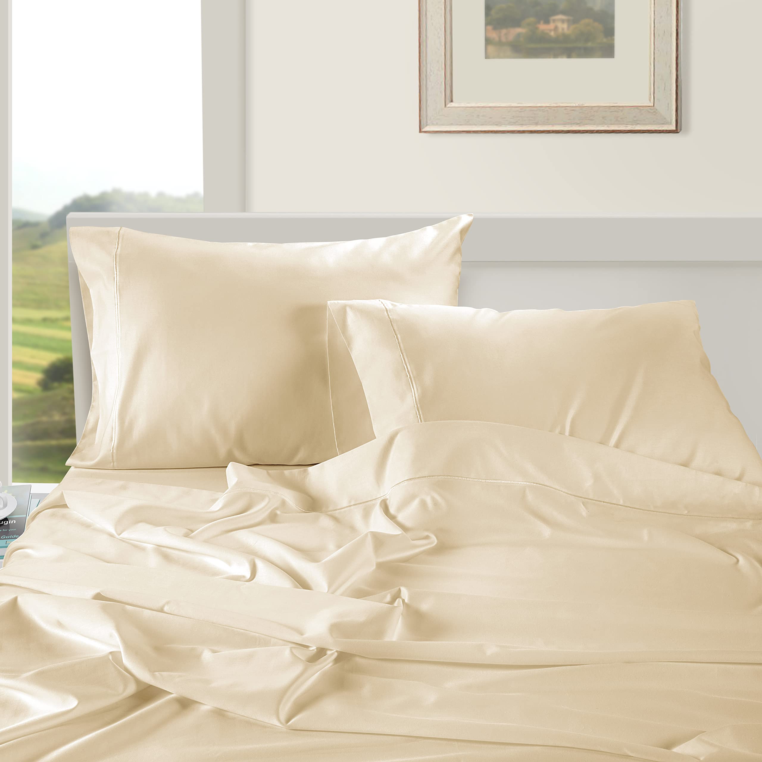 Foto 4 pulgar | Fundas De Almohada Lane Linen King, 100% Algodón Egipcio - Venta Internacional.