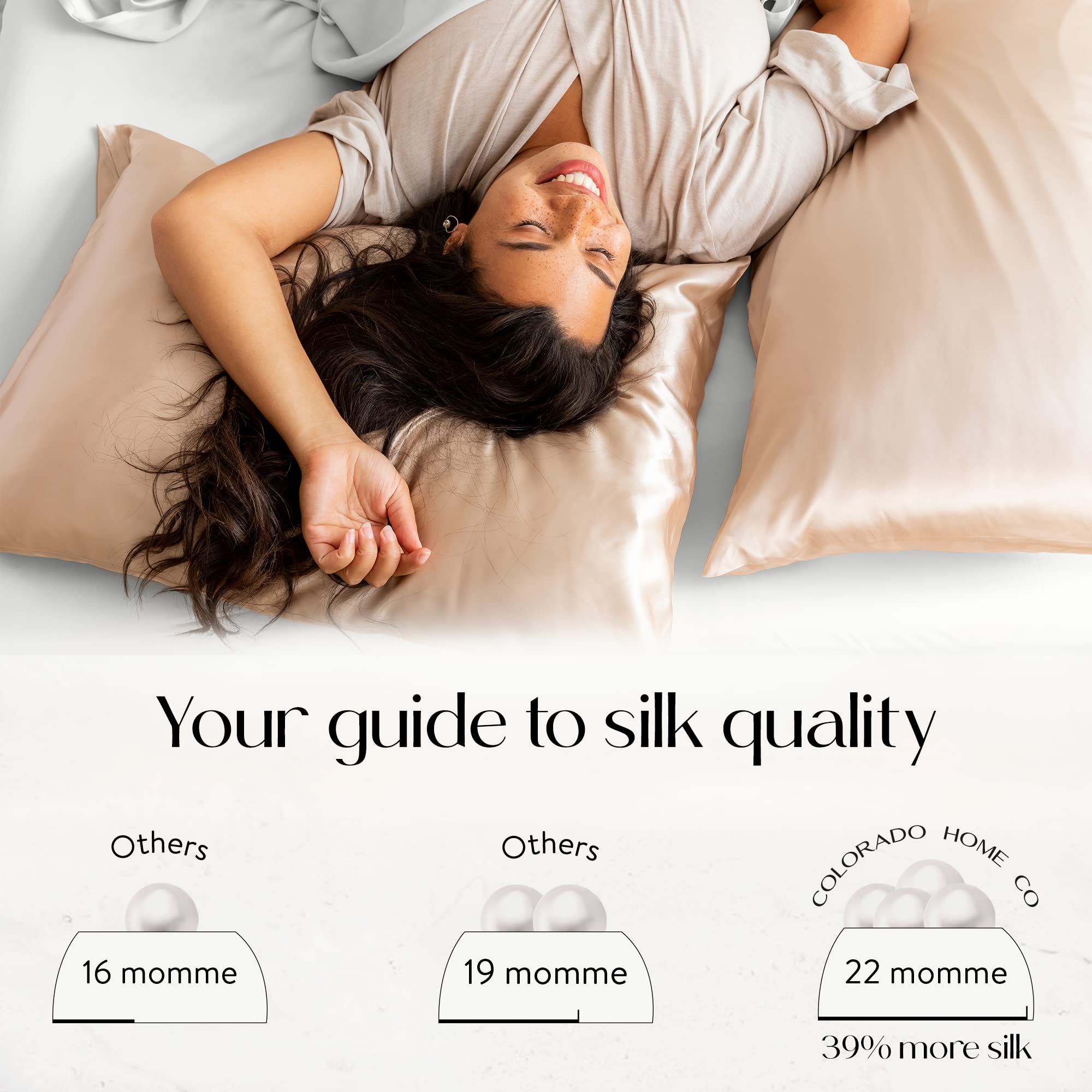 Foto 5 pulgar | Funda de Seda Colorado Home Co para Almohada-Venta Internacional