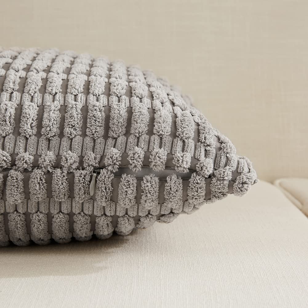 Foto 4 pulgar | Fundas De Cojín Fancy Homi De Pana A Rayas, 50 X 50 Cm, Paquete De 4 - Venta Internacional.