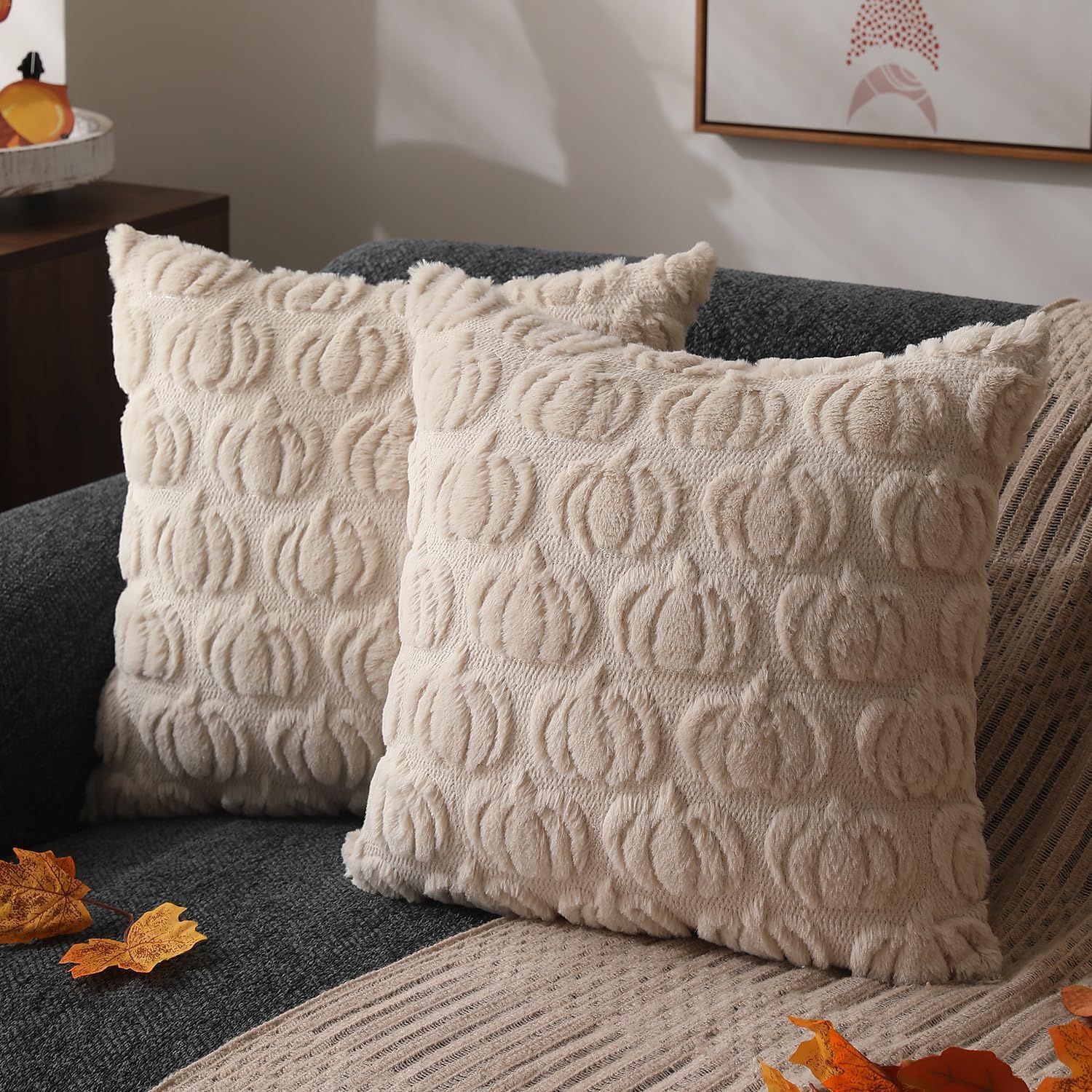 Foto 1 | Juego De 2 Fundas De Almohada Dfxsz Fall, 55 X 55 Cm, Decoración Otoñal Ptk02b22 - Venta Internacional.