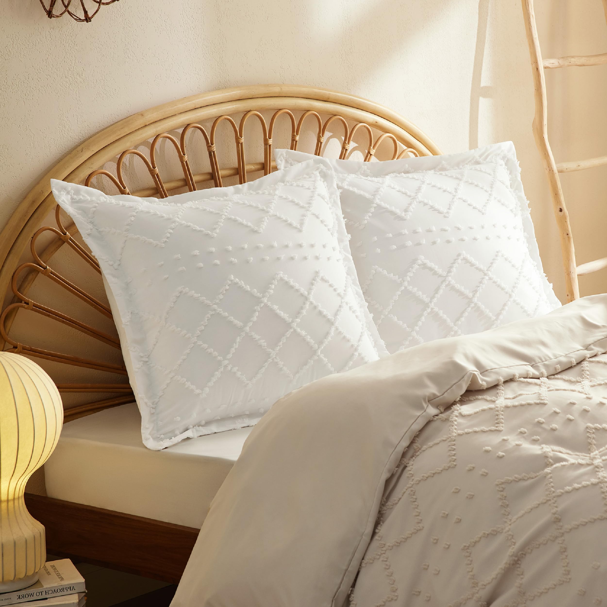 Fundas De Almohada Bedsure Euro Sham, 26 X 26 Pulgadas, Blancas (paquete De 2) - Venta Internacional.