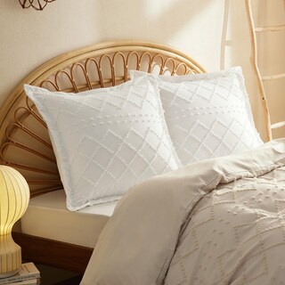 Foto 1 | Fundas De Almohada Bedsure Euro Sham, 26 X 26 Pulgadas, Blancas (paquete De 2) - Venta Internacional.