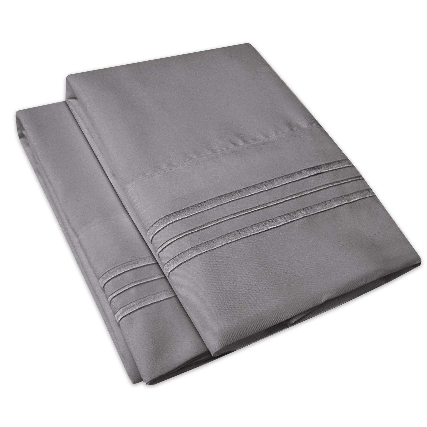 Foto 2 | Funda De Almohada Sweet Home Collection 1500 Series King Grey - Venta Internacional.