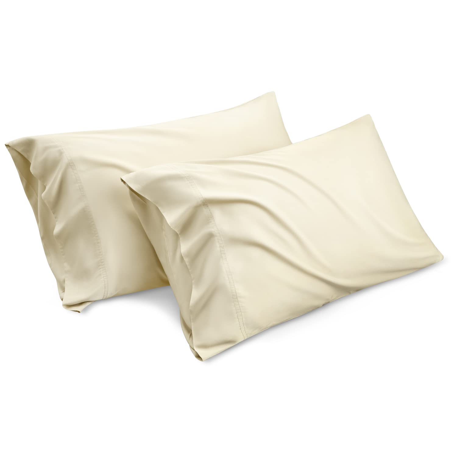 Foto 2 pulgar | Juego De 2 Fundas De Almohada Bedsure Cooling Queen Size, Color Crema - Venta Internacional.