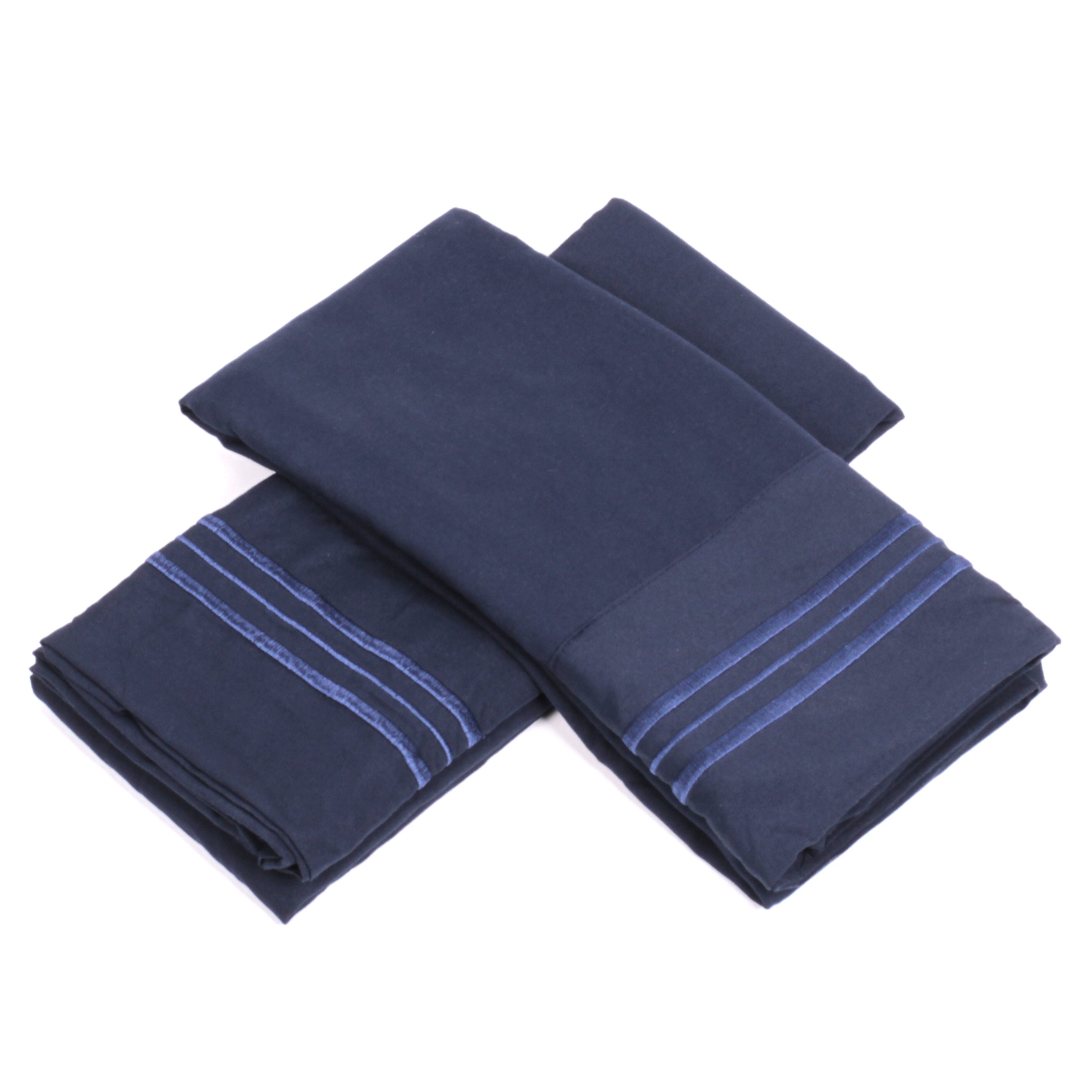 Funda De Almohada Sweet Home Collection 1500 Series King Navy - Venta Internacional.